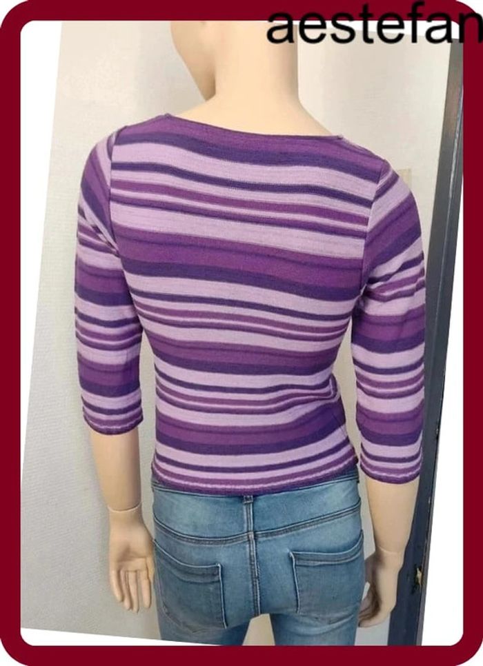 T-shirt Pull (violet), S / 36 / 8 - photo numéro 6