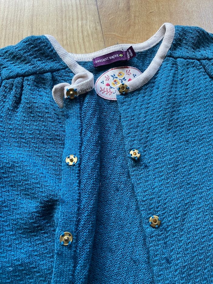 Joli gilet bleu fille 6 ans - photo numéro 2