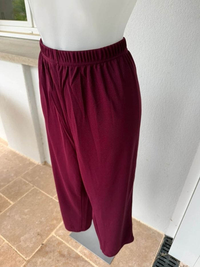 Pantalon couleur lin de vin Daxon - photo numéro 2