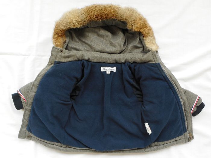 Blouson gris chiné à capuche - Tartine et Chocolat - 18 mois - photo numéro 6