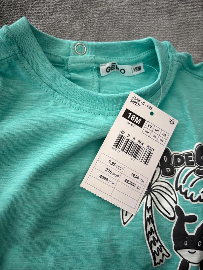 T-shirt été requin palmier - photo numéro 3