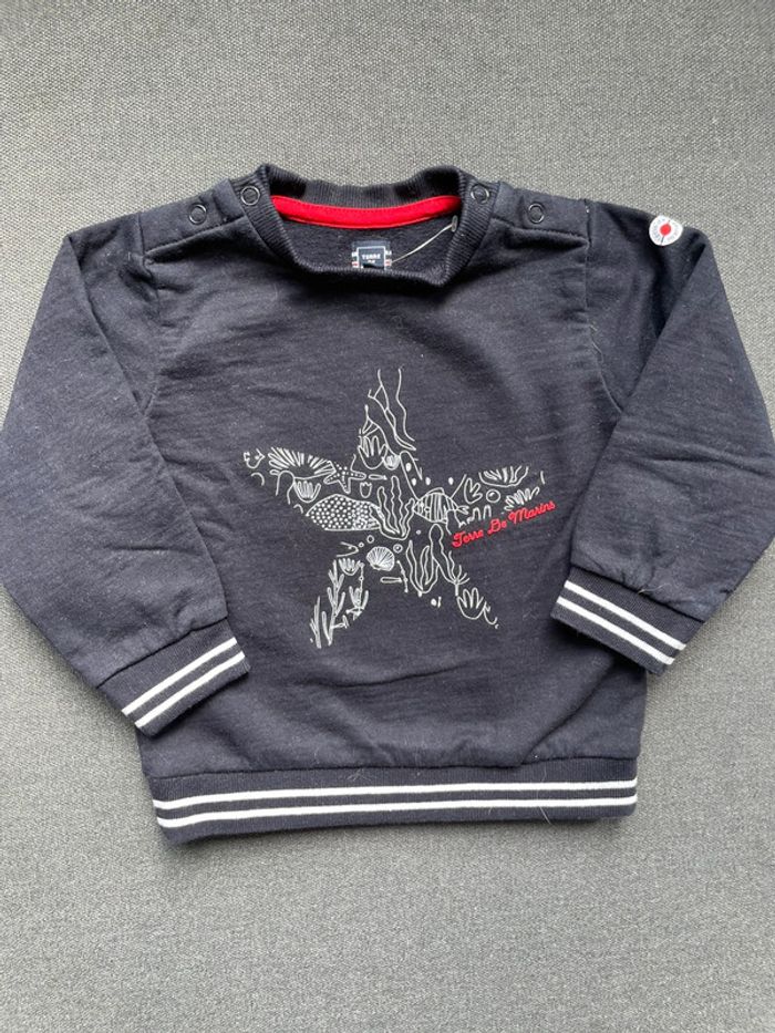 Sweat terres de marins 23 mois peu porté