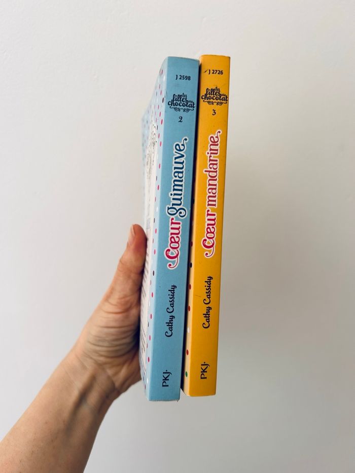 Lot livres enfant les filles au chocolat coeur guimauve et cœur mandarine Cathy Cassidy - photo numéro 3