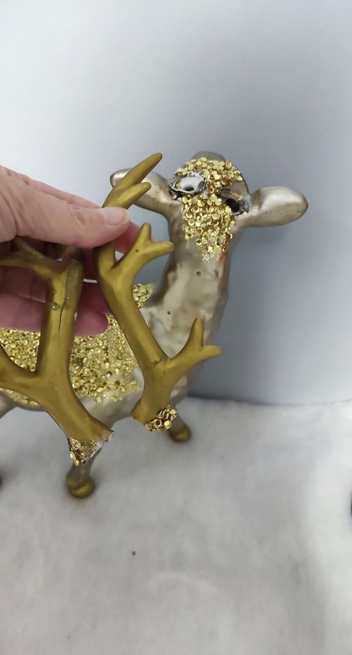 Décoration cerf de Noël - photo numéro 3