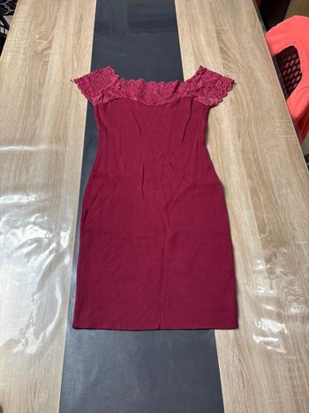 Robe courte bordeaux taille S