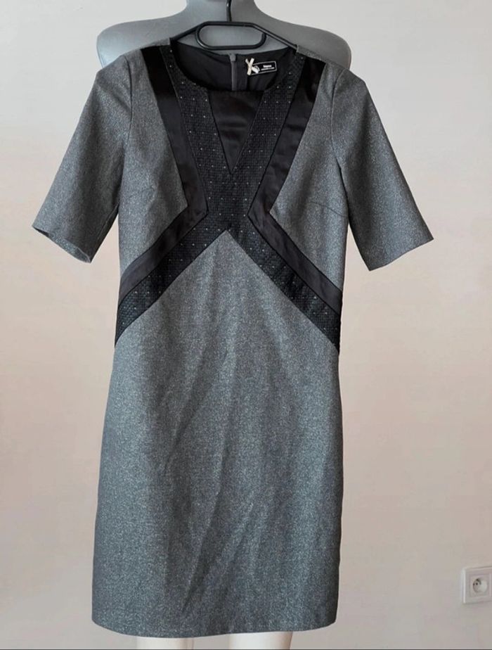 Robe "Sinéquanone" originale casual chic grise