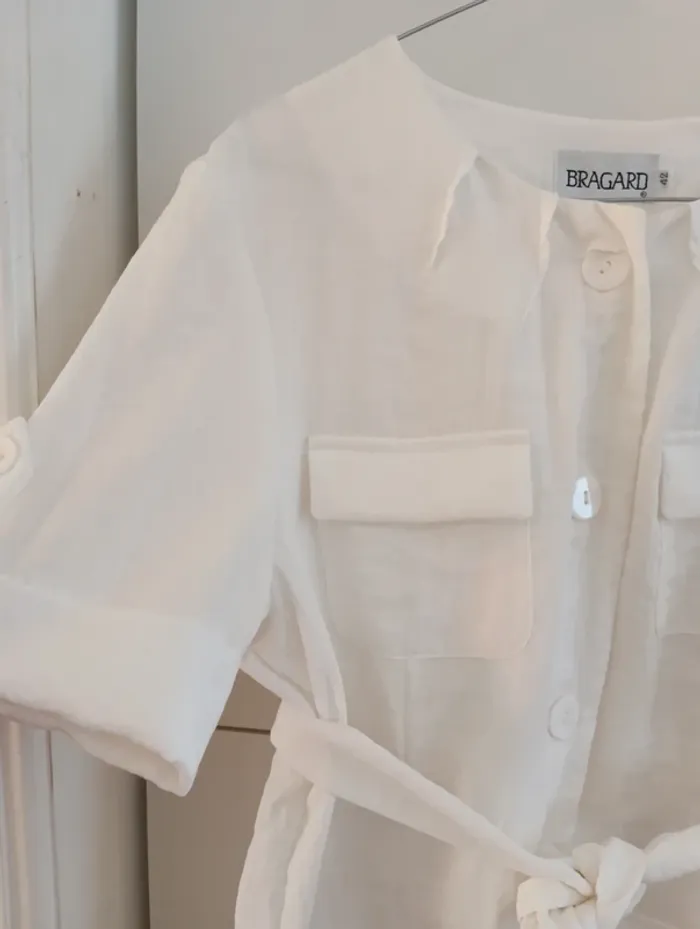 Veste blanche Légere taille 42 Bragard - photo numéro 4