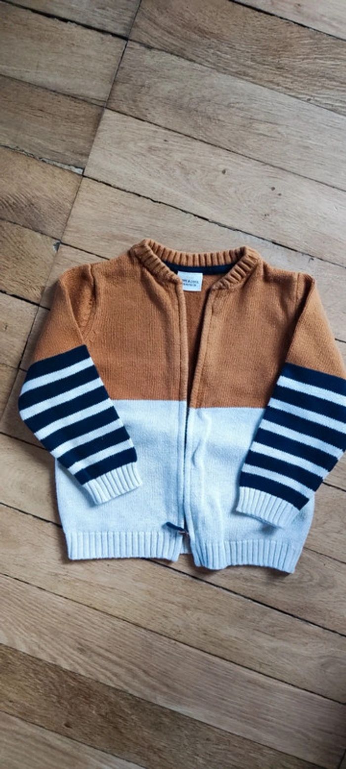 Gilet zip 98cm