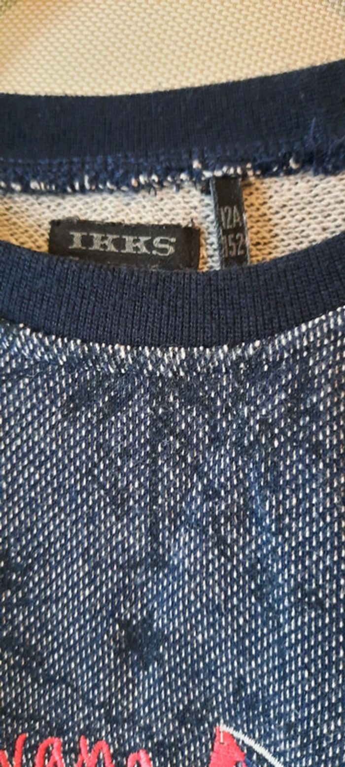 Sweat-shirt garçon taille 12 ans IKKS - photo numéro 4