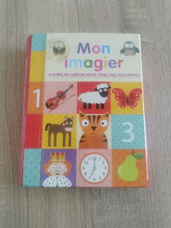 Coffret mon imagier avec 6 petits livres en carton