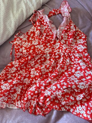 Combi short rouge