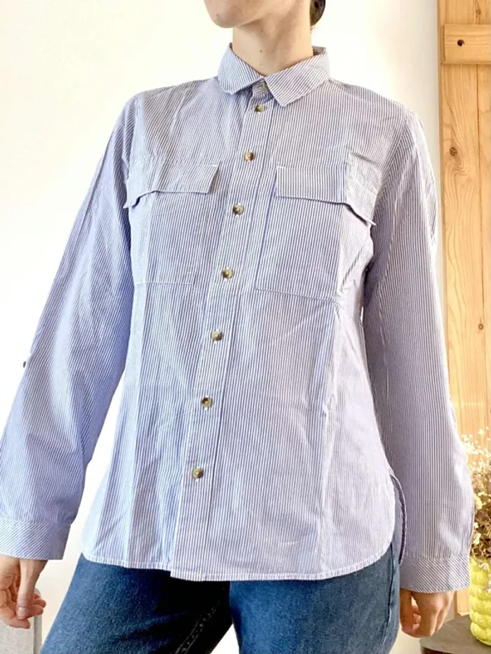 Chemise Caroll en taille 36 (S) - Très bon état : comme neuve - photo numéro 5