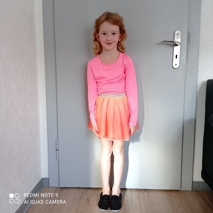 Jupe tulle dégradé orange 6ans - photo numéro 3