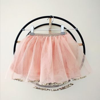 4 ans jupe avec sequins coeur dans la doublure kiabi