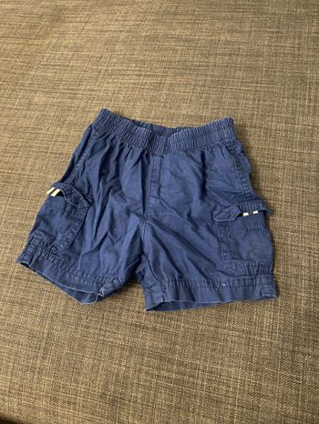 Short bleu marine 12 mois