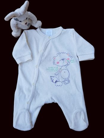 Pyjama velours mixte - T. Naissance