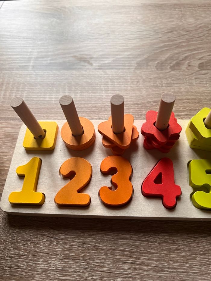 Jouet en bois chiffre - photo numéro 4