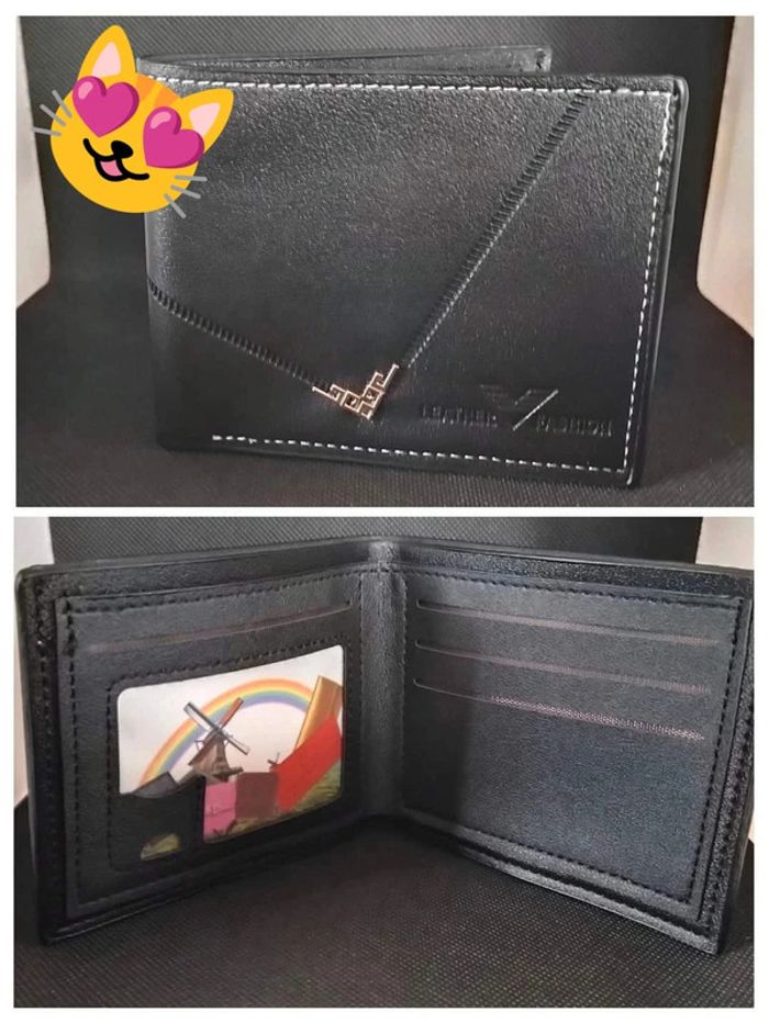 Porte feuille marron ou noir - photo numéro 2