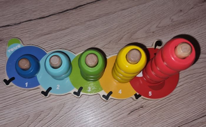 Jeu d'emplilage en bois - photo numéro 3