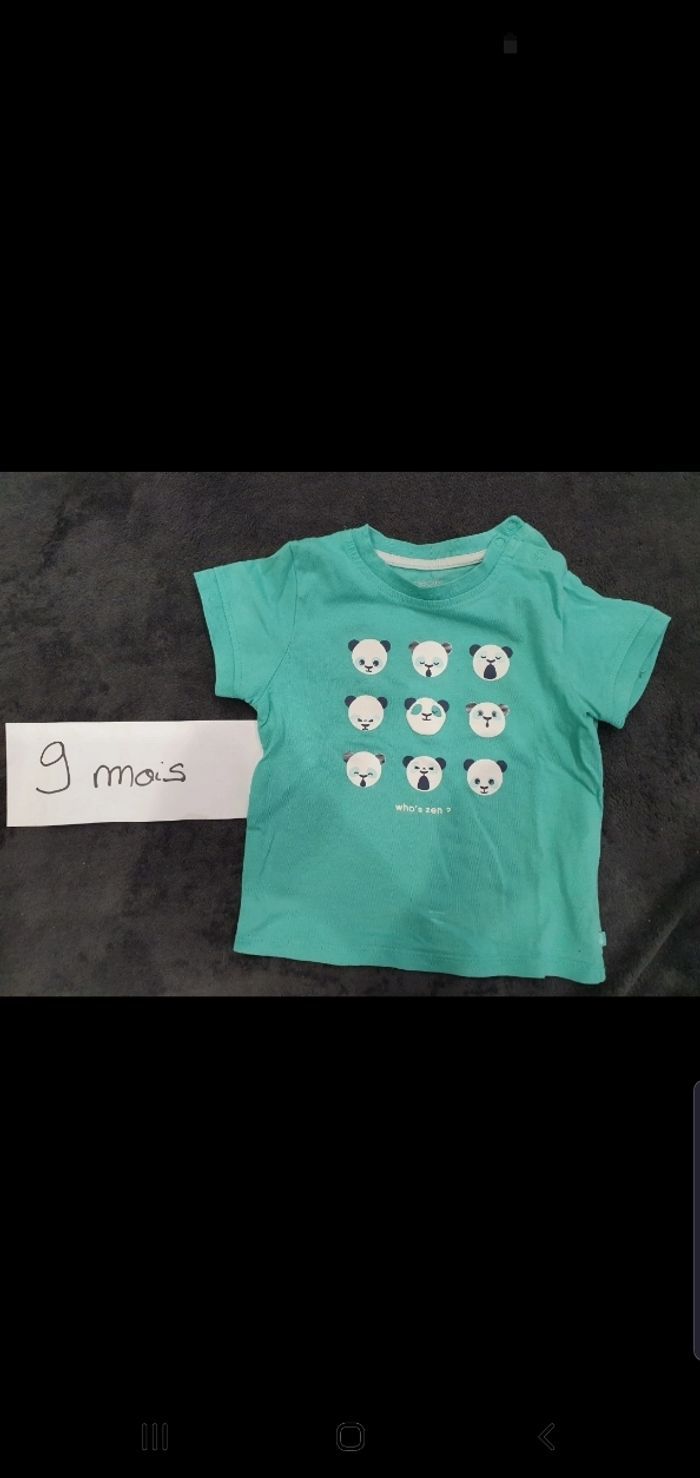 Lot t-shirts 9 mois - photo numéro 4