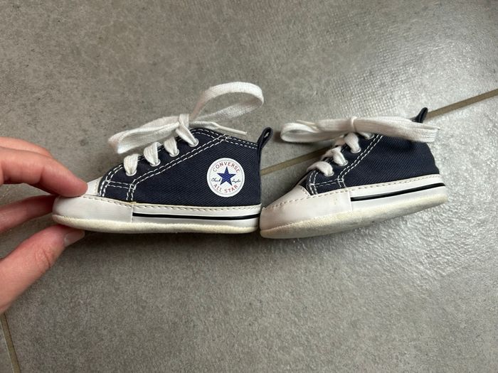 Converses bleu marine bébé taille 18 - photo numéro 5
