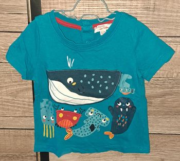 Tee-shirt bleu Du Pareil au Même 12 mois