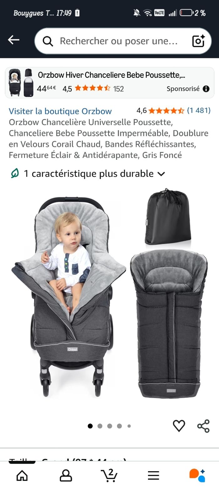 Chancelière nid d ange bébé couverture poussette cosy - photo numéro 10