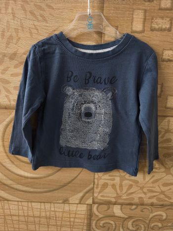 Haut manches longues Be brave little bear