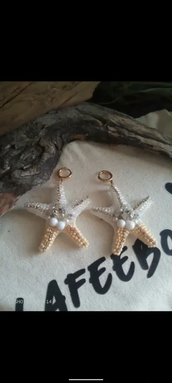Boucles d'oreilles étoiles de mer