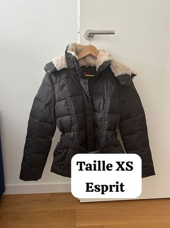 🩶 Veste / Doudoune chaude pour femme - plume de canards - couleur grise - Esprit – Taille XS 🩶