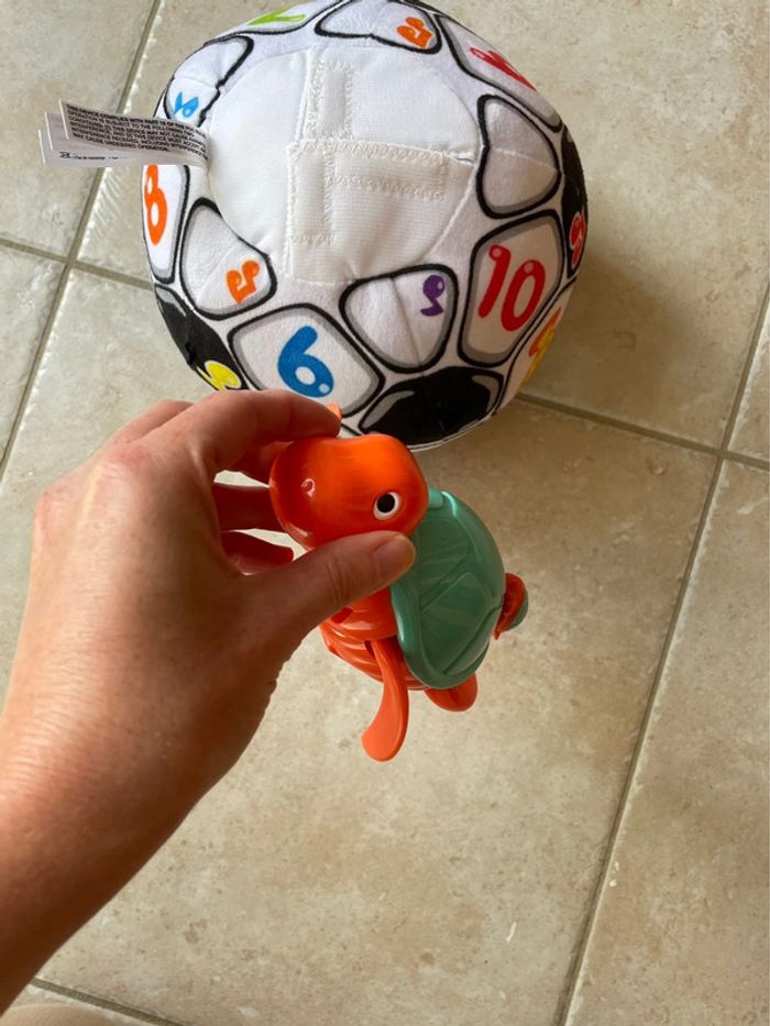 ZOZO mon ballon rigolo –tortue jouet de bain - photo numéro 9