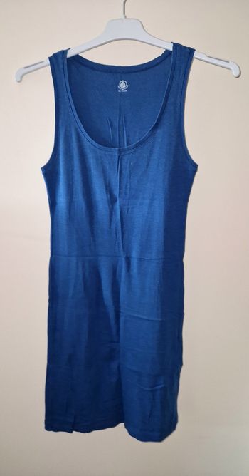 Robe coton bleue petit bateau XS très bon état 