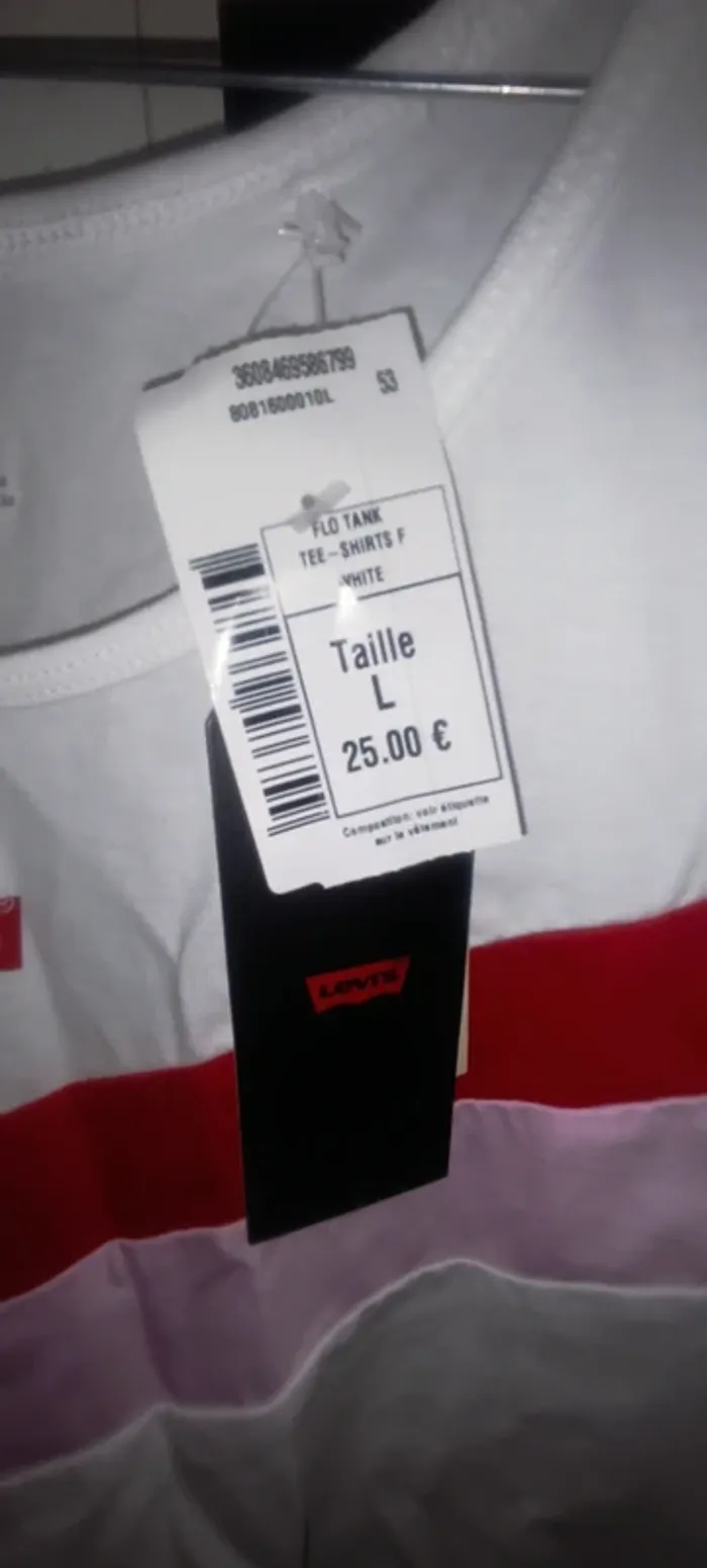 Débardeur rouge/blanc Levi's - photo numéro 4