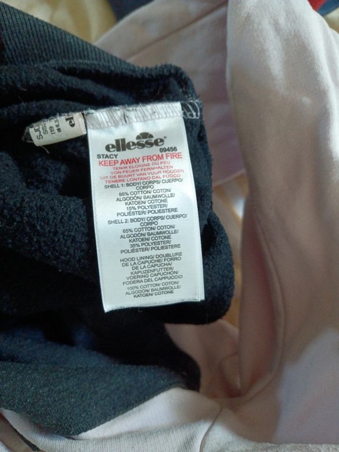 Mini sweat à capuche court ellesse taille 36 - photo numéro 8