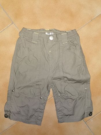 Pantacourt fluide taille élastique et passant ceinture 12mois