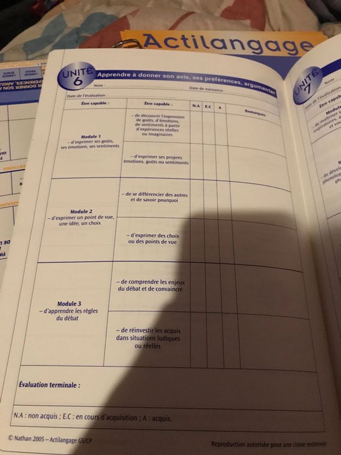 Actilangage GS CP pour construire l’oral et l’écrit Nathan - photo numéro 8