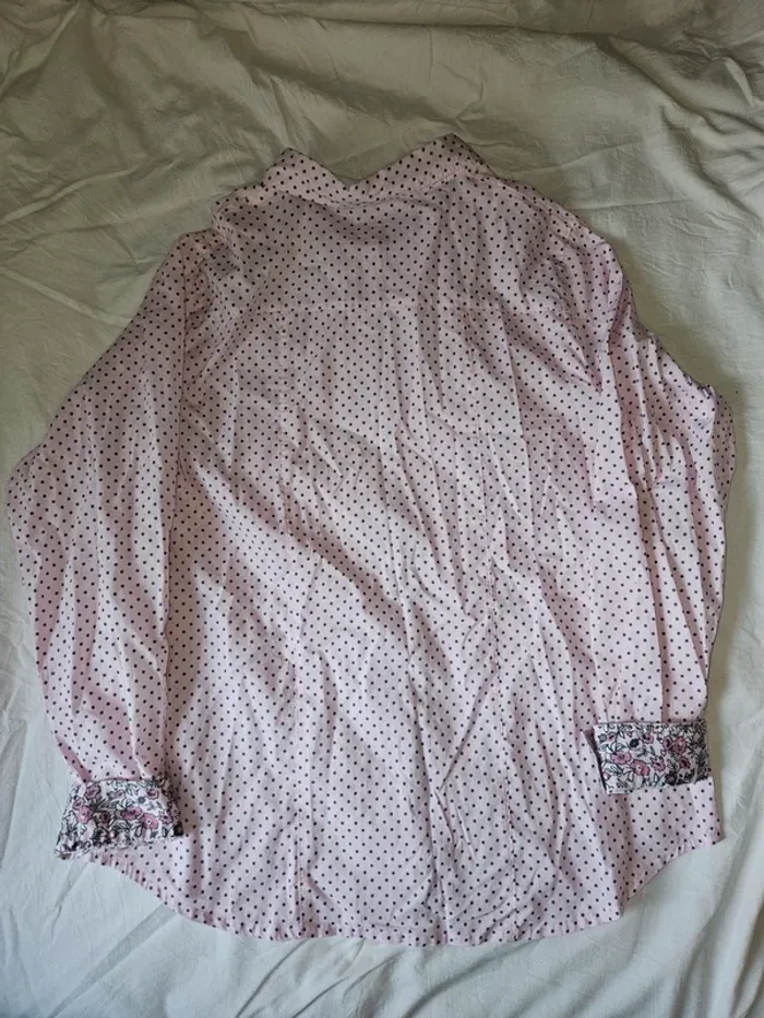 Chemise rose a motif - photo numéro 3