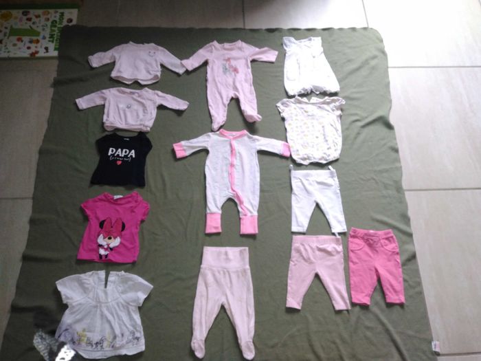 Lot 1 mois vêtements fille été