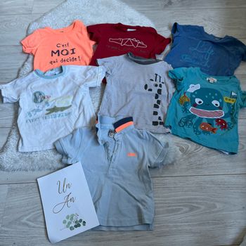 Lot tshirts 12 mois