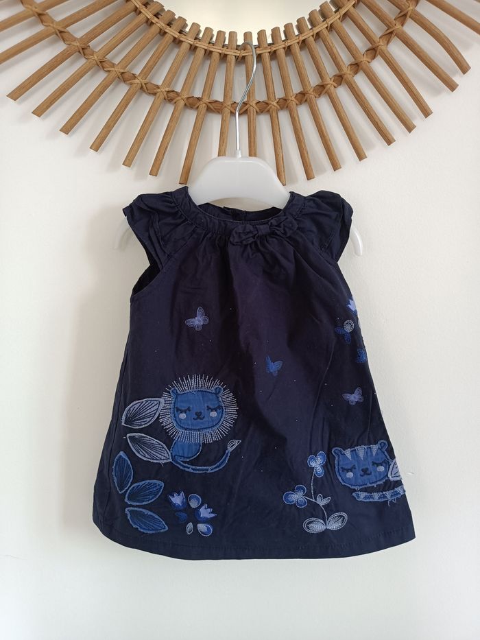 Robe bleu marine du pareil au même 9m