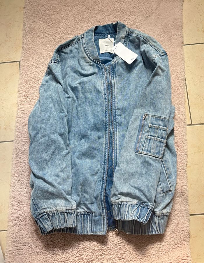 Bomber en jean Mango