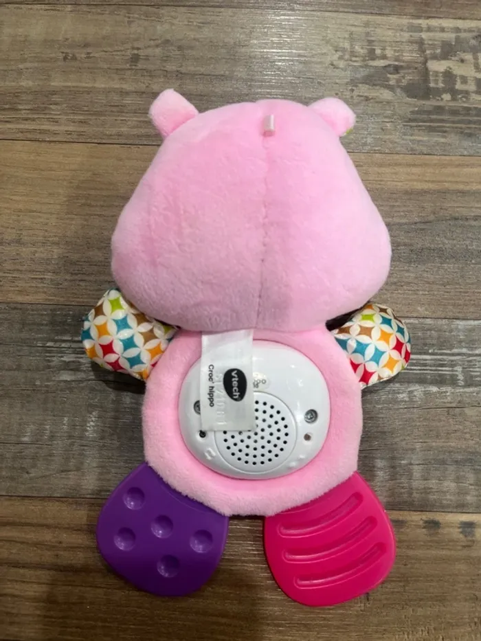 Doudou peluche interactif croc’hippo vtech - photo numéro 2