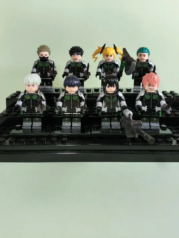 Kaiju n'8 - lot de 8 Mini figurines au format Lego