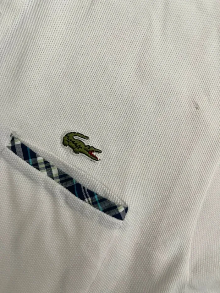 Polo Lacoste blanc - photo numéro 8