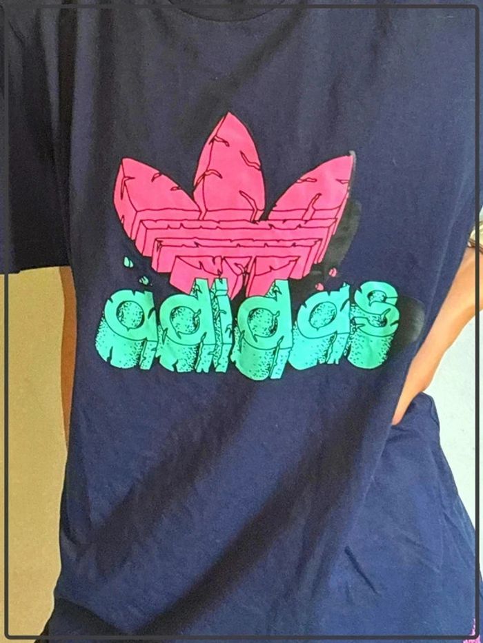 T shirt imprimée adidas taille xs - photo numéro 2