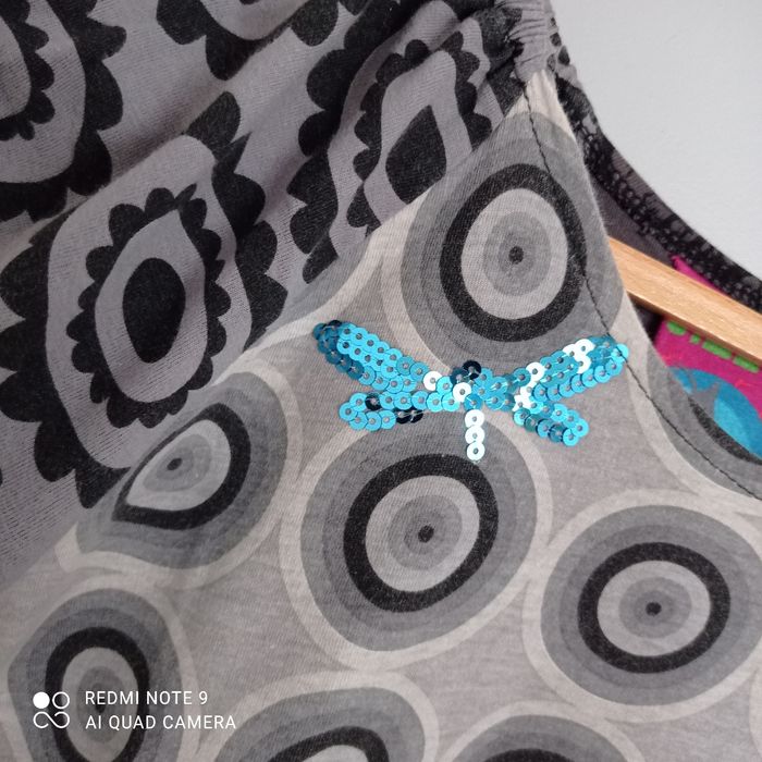 Robe grise à motifs 14ans Desigual - photo numéro 3