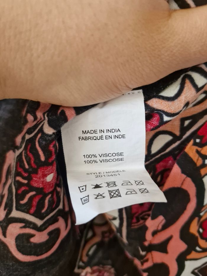 Chemise multicolore en viscose à motif en fleurs 🌸 de katies taille 36 neuve - photo numéro 8
