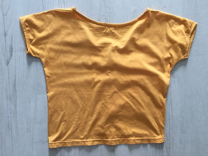 364-Tee-shirt moutarde T 2 (36/38) - photo numéro 5