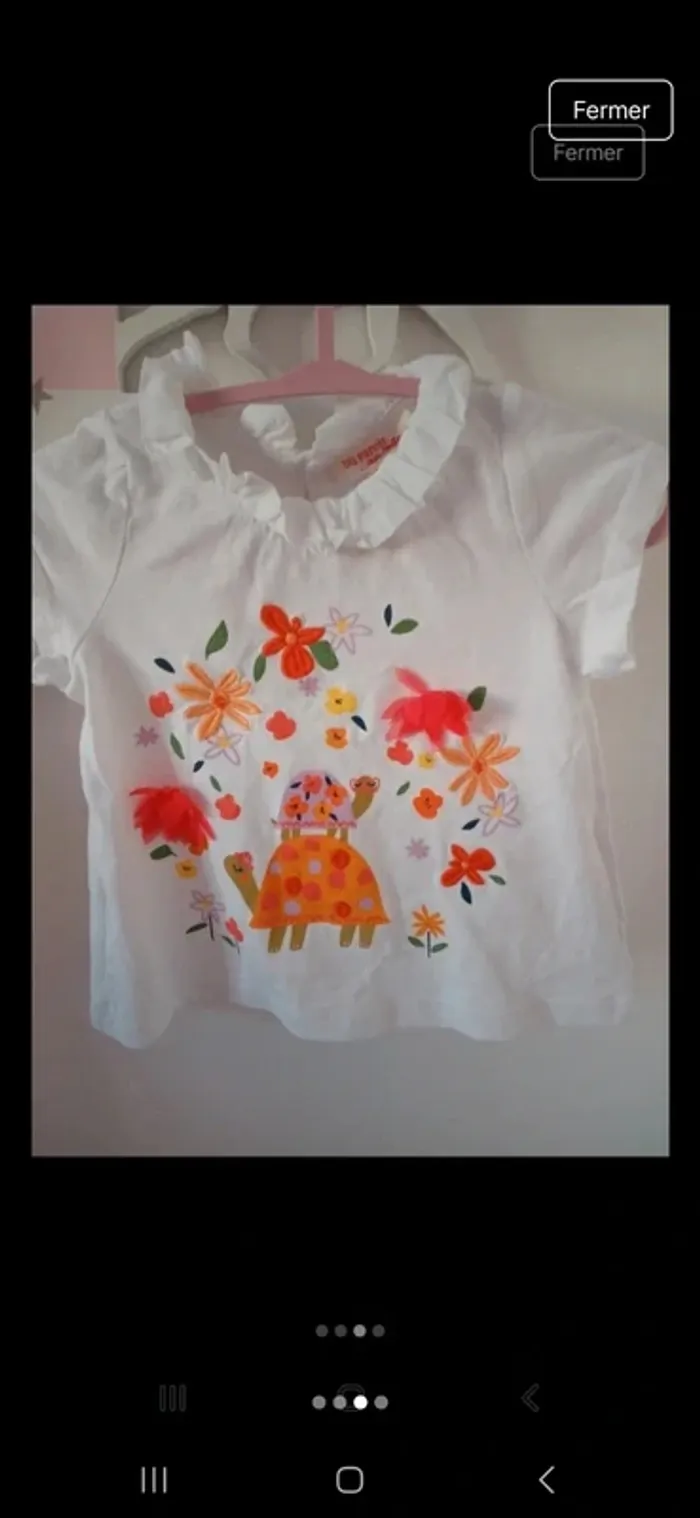 Ensemble été bebe fille taille 6 mois - photo numéro 3