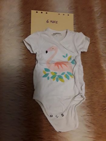 Body été bébé fille rose 6 mois